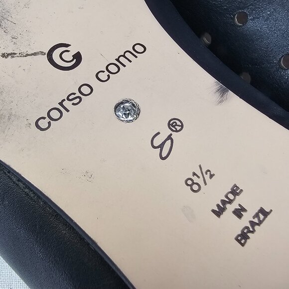 Cc Corso Como Gabby Laser Cut Perforated Eyelet Genuine Leather Ballet Flats 8.5 - Picture 10 of 10